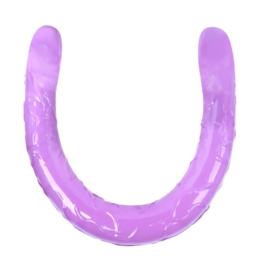 44cm Soft Jelly Dildo Double Long Realistic Dildos Cock Lesbian Vaginal Anal Plug Flexible Fake Penis For Women Dildos Sex Toys